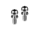 HUDY TITANIUM BALL STUD D=5.4 / L=6 / S=4.5 / 2MM HEX (2) DY990016