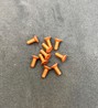 M3 x 8mm Countersunk Head Alloy Screw - Orange (10)