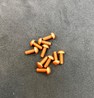 M3 x 8mm Button Head Alloy Screw - Orange (10)