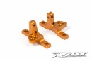 T4 ALU UPPER CLAMP WITH ADJ. ROLL-CENTER (L+R) - ORANGE XR302030-O