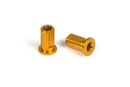 ALU NUT FOR SUSP. HOLDER - ORANGE (2)