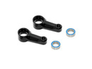 X4 ALU DUAL STEERING ARM - BLACK + BALL-BEARINGS (2) XR302517-K