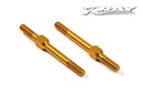 ALU ADJ. TURNBUCKLE M3 L/R 39 MM - ORANGE - SWISS 7075 T6 (2) XR302612-O