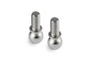 X4 PIVOT BALL 4.9MM WITH M3x6.5MM THREAD - HUDY SPRING STEEL™ (2) XR303263