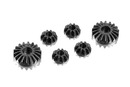 GRAPHITE GEAR DIFF BEVEL & SATELLITE GEARS (2+4) --- Replaced with #304932
