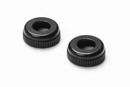 ALU CAP FOR XRAY SHOCK BODY #308322 - BLACK (2) XR308327-K