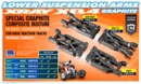 COMPOSITE SUSPENSION ARM REAR LOWER LEFT - GRAPHITE XR363121-G