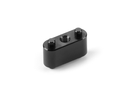 ALU HOLDER WITH 2 PINS FOR SIDE LINK CARBON PLATE - BLACK XR371186