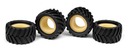 MICRO MONSTER TRUCK TIRE & INSERT - CHEVRON (4+4)