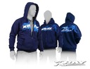 XRAY SWEATER HOODED WITH ZIPPER - BLUE (S) XR395600S