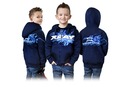 XRAY JUNIOR SWEATER HOODED WITH ZIPPER - BLUE (S) XR395601S
