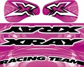 XRAY WING STICKER - DIE-CUT - PINK XR397350