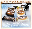 XRAY XB808 WING STICKER - DIE-CUT - WHITE