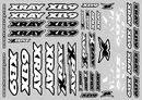 XRAY XB9 STICKER FOR BODY - WHITE XR397358