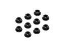 ALU NUT M4 WITH SERRATED FLANGE - BLACK (10) XR960241-K