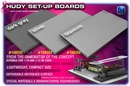 FLAT SET-UP BOARD FOR 1/10 TOURING CARS - SILVER GREY --- Replaced with #108302