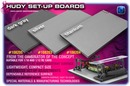 FLAT SET-UP BOARD FOR 1/10 TOURING CARS - SILVER GREY --- Replaced with #108302