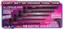 SET OF POWER TOOL TIPS 2.0, 2.5, 3.00MM + 4.0, 5.8 PHILLIPS