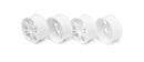HUDY 24MM WHEELS STARBURST - WHITE - HARD (4)