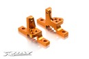 T3 ALU UPPER CLAMP WITH ADJ. ROLL-CENTER (L+R) - ORANGE