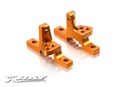 T3 ALU UPPER CLAMP WITH ADJ. ROLL-CENTER (L+R) - ORANGE