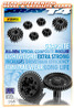 GRAPHITE GEAR DIFF BEVEL & SATELLITE GEARS (2+4) --- Replaced with #304932