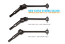 ECS ES (EXTRA STRONG) DRIVE SHAFT 50MM - HUDY SPRING STEEL™ - SET