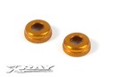 ALU CAP FOR XRAY SHOCK BODY #308322 - ORANGE (2)