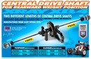 CENTRAL DRIVE SHAFT 82MM - HUDY SPRING STEEL™