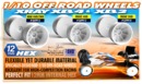 4WD/2WD REAR WHEEL AERODISK WITH 12MM HEX - WHITE (2) --- Replaced with #329913