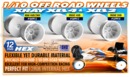 4WD/2WD REAR WHEEL AERODISK WITH 12MM HEX - WHITE (2) --- Replaced with #329913