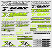 XRAY STICKER FOR BODY - NEON YELLOW