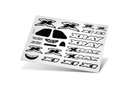 XRAY X1 STICKER FOR BODY - WHITE